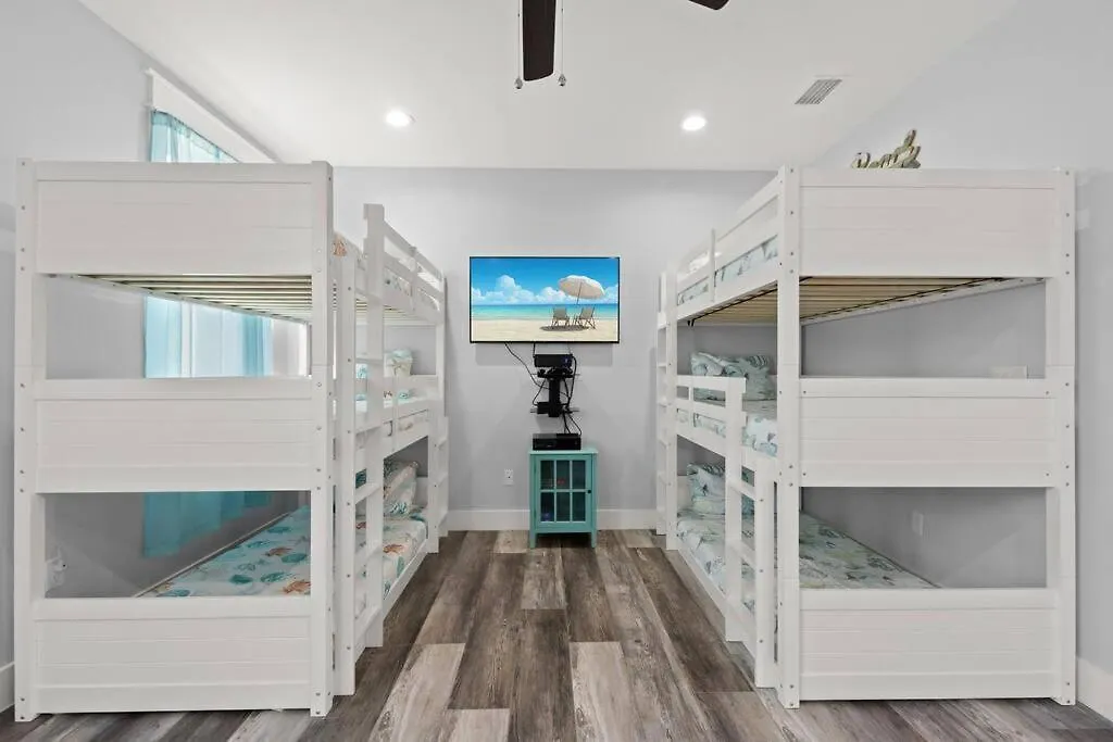 Sandy Palms, Heated Pool & Seasonal Hot Tub, 3 Min Walk To The Beach, W Golf Cart & Beach Gear Villa Panama City Beach 0*,