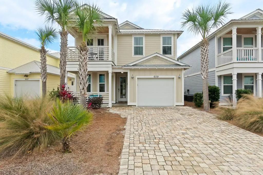 Sandy Palms, Heated Pool & Seasonal Hot Tub, 3 Min Walk To The Beach, W Golf Cart & Beach Gear Villa Panama City Beach